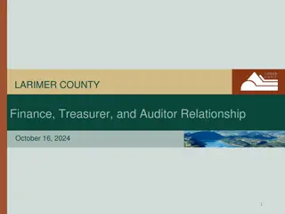 Larimer County Finance, Treasurer, and Auditor Relationship Insights