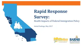 Impact of Federal Immigration Policy on Health: Survey Findings May 2017