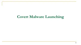 Covert Malware Launching Techniques for Avoiding Detection