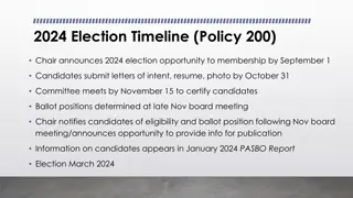 2024 Election & Project Updates: Member Announcements & Development Initiatives
