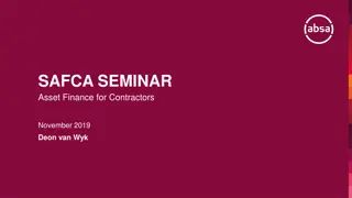 Commercial Asset Finance Options for Contractors