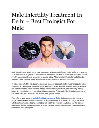 Male Infertility Treament in Delhi | World Fertility Services