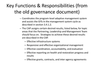 Effective Management and Governance Strategies for Bay Restoration Program