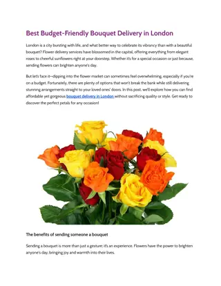 Best Budget-Friendly Bouquet Delivery in London