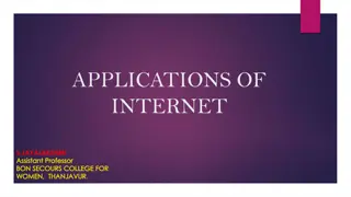 Diverse Applications of Internet: Education, Entertainment, Communication, and Personal Use
