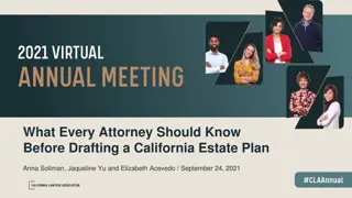 Essential Guide for Drafting California Estate Plans