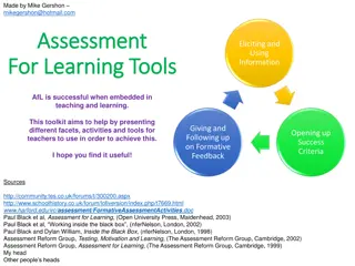 Effective Assessment for Learning Toolkit