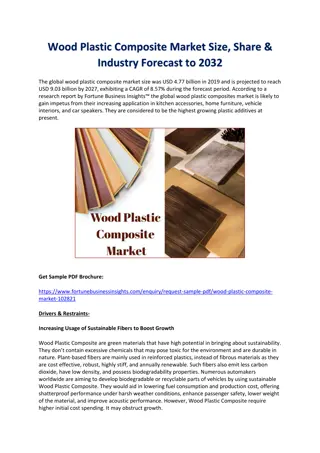 Wood Plastic Composite Market Size, Share & Industry Forecast to 2032