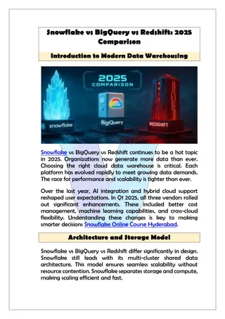 Advanced Snowflake Online Course Hyderabad  Join