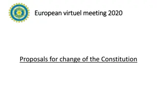 European Virtual Meeting 2020: Proposed Changes and Resolutions