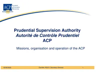 Prudential Supervision Authority: Missions, Structure, and Powers