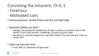 Forensic Challenges in Criminal Justice System: The Impact of Misleading Evidence