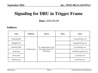 IEEE 802.11-24/1471r3 Signaling for DRU in Trigger Frame