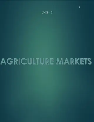 Insights into Agricultural Marketing and Food Distribution