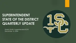 Sand Creek Community Schools Superintendent Update - December 2024