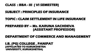 Understanding Claim Settlement in Life Insurance: Key Concepts and Functions