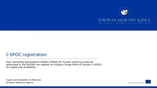 Register Industry Single Point of Contact (i-SPOC) for Supply and Availability