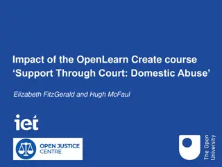 Support Through Court: Impact of OpenLearn Create Course