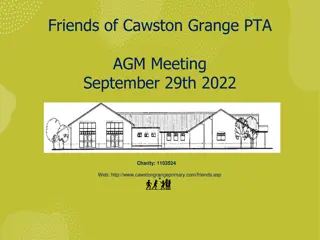 Cawston Grange PTA AGM Meeting & Charity Highlights 2021-2022