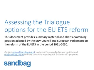EU ETS Reform Overview: Assessing Trialogue Options 2021-2030