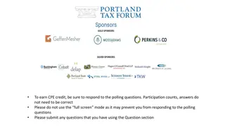 Oregon Local Income Tax Update - Recent Changes Impacting Business Taxes
