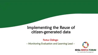 Implementing the Reuse of Citizen-Generated Data Inventory and Guidelines