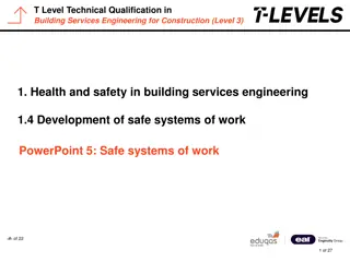 Developing Safe Systems of Work in Building Services Engineering