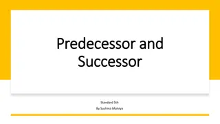 Understanding Predecessors and Successors in Mathematics