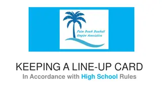 High School Baseball Line-Up Card Rules and Guidelines