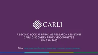 Enhancing Research with Primo VE Research Assistant