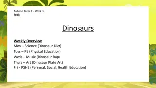 Exploring Dinosaurs: Science, PE, Music, Art, and PSHE Activities
