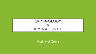 CRIMINOLOGY & CRIMINAL JUSTICE