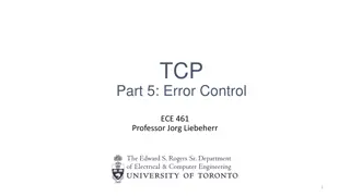 TCP Error Control: Adaptive Retransmission Timeout in TCP Part 5
