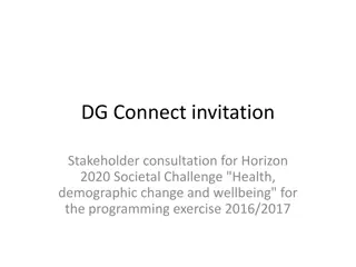 Stakeholder Consultation for Horizon 2020 Societal Challenge 