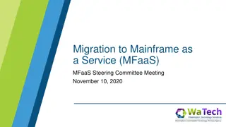 MFaaS Steering Committee Meeting Insights November 10, 2020