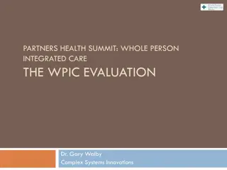 Integrated Care Evaluation: WPIC Model Components and Context-Informed Approach