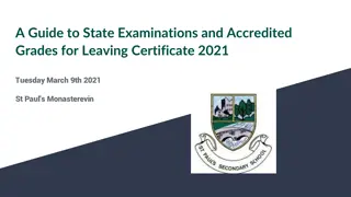 Guide to State Examinations and Accredited Grades for Leaving Certificate 2021