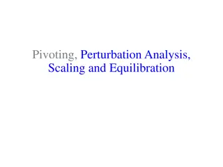 Matrix Conditioning and Perturbation Analysis Techniques
