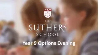 Exploring Year 9 Options Evening and GCSE Pathways at Suthers School