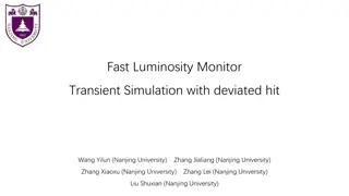 Fast Luminosity Monitor Transient Simulation with Deviated Hit