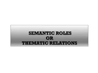 Understanding Semantic Roles and Thematic Relations in Linguistics