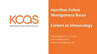 Careers in Immunology: Pathways and Opportunities