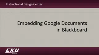 Efficiently Embedding Google Documents in Blackboard