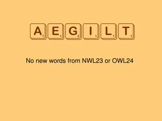 AEGILT Bingo Stem & Mnemonic Phrase Exploration