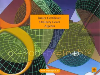 Junior Certificate Ordinary Level Algebra Practice Exercises