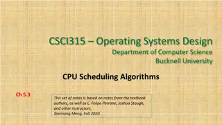 Optimizing CPU Scheduling Algorithms for Maximum Efficiency