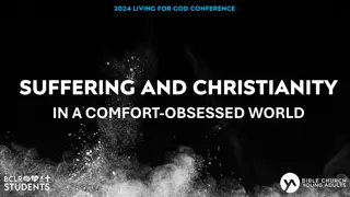 Exploring Suffering and Christianity at the 2024 Living for God Conference