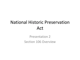 Understanding Section 106 of the National Historic Preservation Act