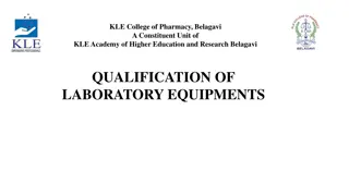 Laboratory Equipment Qualification in Pharmacy College