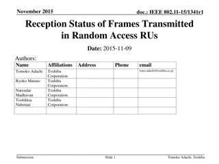 Reception Status of Frames Transmitted in UL OFDMA-Based Random Access RUs